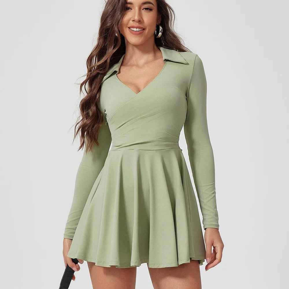 Women's Sports Dress – Golf & Tennis Dress with Built-In Shorts