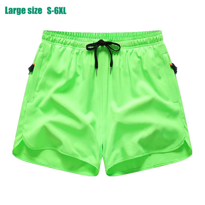 New Men's Sports Casual 3/4 Shorts With Ice Silk Lightweight Sweat-absorbing Outdoor Quick Drying Running Fitness Loose Pants