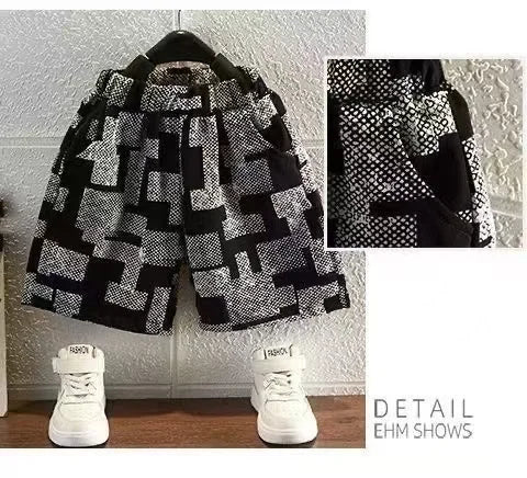 2025 New Children's Set Children's Top and Bottom Clothes Set Two Pieces Summer Outfit for Kids Boys Girls Loungewear Outfit