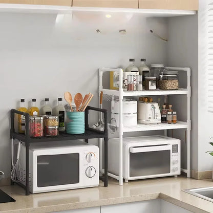Multi-Layer Kitchen Storage Rack - Microwave Shelf  Condiment Organizer - ZOOMNSTORE