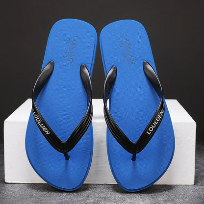 New men's flip flops with soft sole, comfortable, open toe flip flops for indoor and outdoor walks, summer beach flip flops for