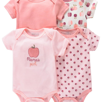 Baby Romper Onesies - Newborn Infant Bodysuit Set With Cartoon Animal Print