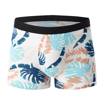 Mens 10-Piece Fashion Underwear Set - Comfortable Large Size Printed Boyshorts