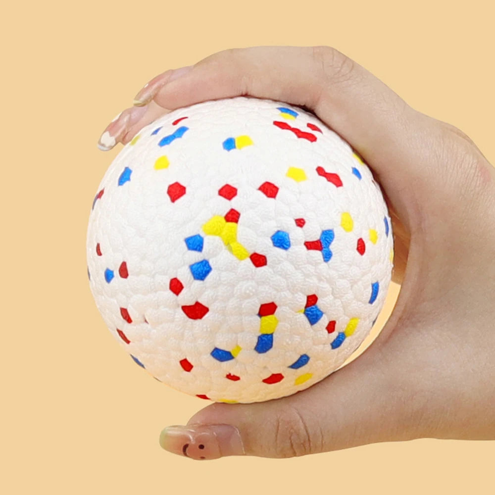 Bite Resistant Solid Dog Ball Toys for Small Large Dogs High Elasticity E-TPU Pet Chew Ball Toy Non Squeak Interactive Puppy Toy