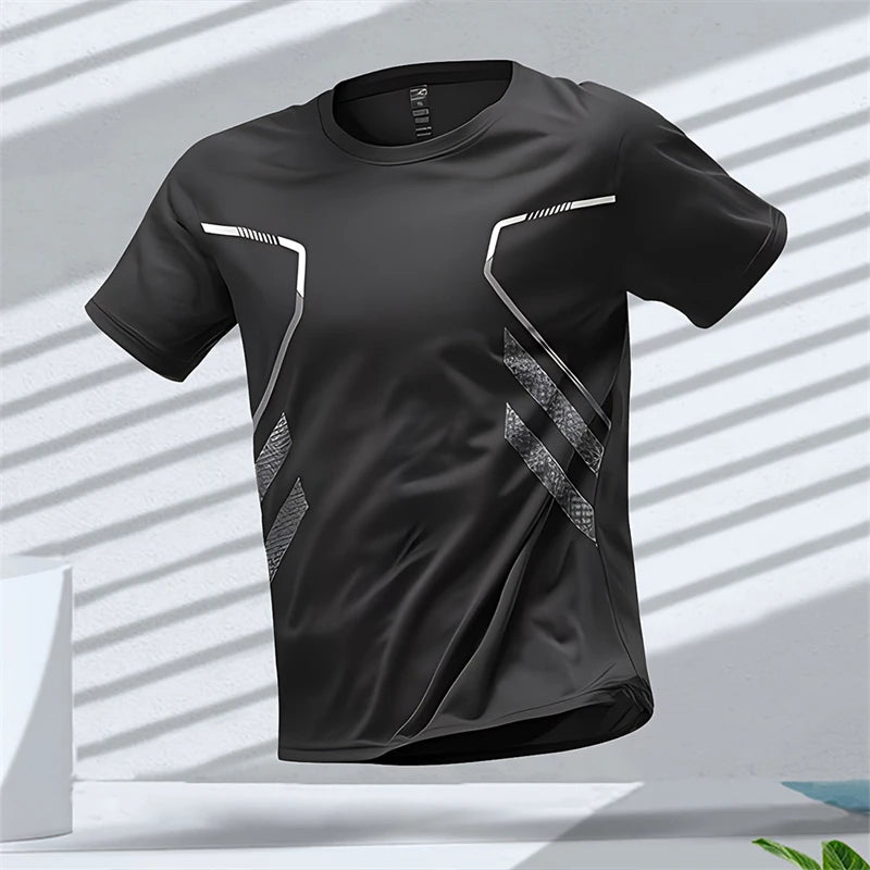 Men's Running T-Shirt – Quick-Dry Breathable Workout Tee