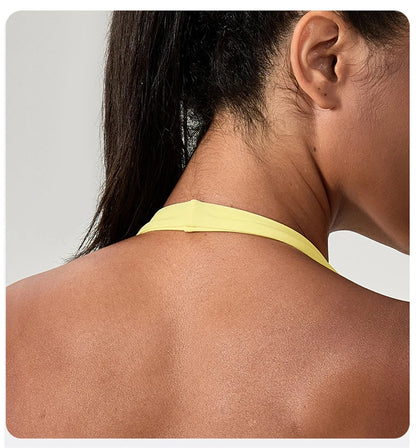 Impact Sport Bra Women High Support Push-Up Halter Workout Tank Top – Custom Logo