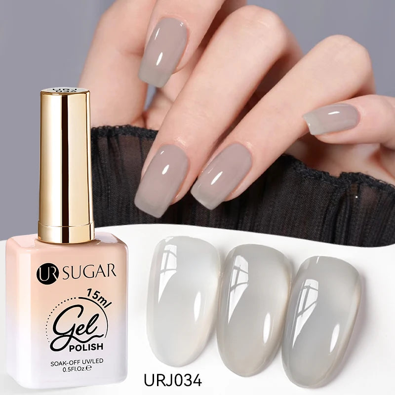 Jelly Gel Polish - Eco Friendly Semi Permanent UV LED Nail Polish for Salon Use