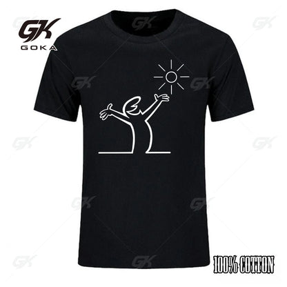 Summer T Shirts for Men Balum La Linea Funny Graphic Tshirt Cotton Comfortable Premium Camisetas Unisex Streetwear Fashion