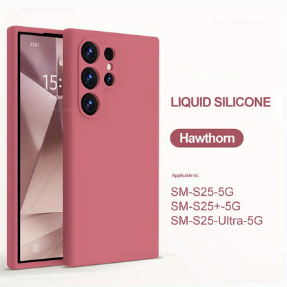 Case For Samsung S26 Ultra Liquid Silicone Case For Samsung Galaxy S26 S25 S24 Ultra Plus Soft Cover For Samsung S23 Ultra Cases