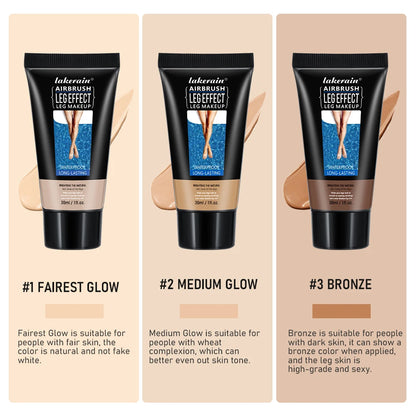 Sun Kissed Fake Tan Body Foundation Cream Waterproof Long Lasting Tanning Lotion Even Skin Tone Leg Makeup Moisturizing Body Bronzer Cosmetic