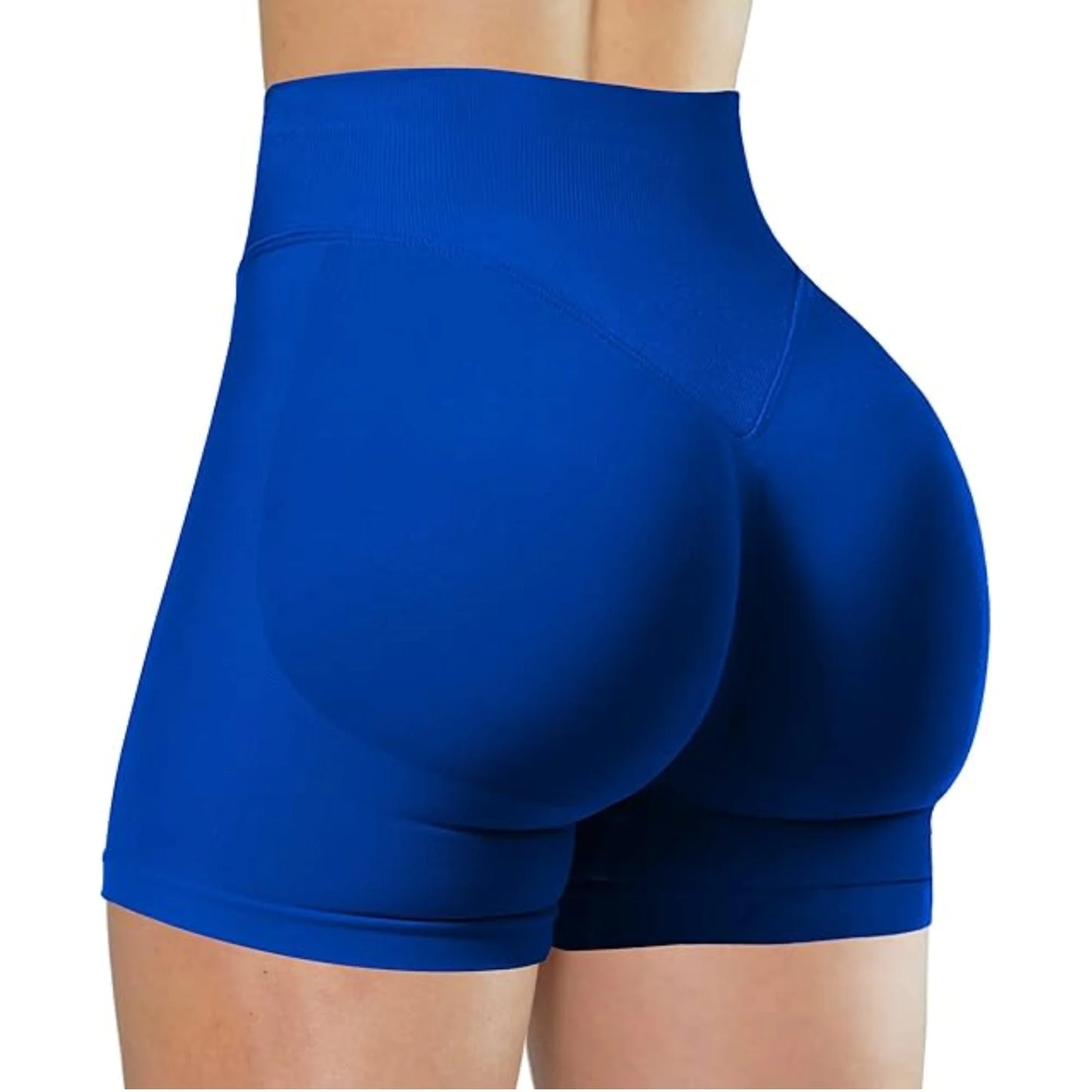 High Waisted Yoga Shorts – Comfortable Solid Color Fitness Pants for Women