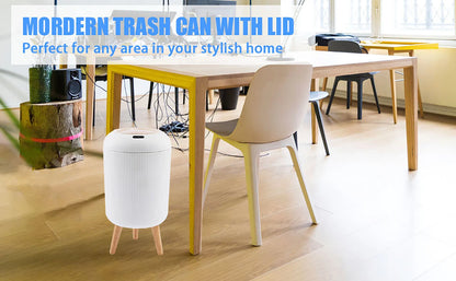 Smart Motion Sensor Trash Can - Automatic Plastic Bin for Home  Office