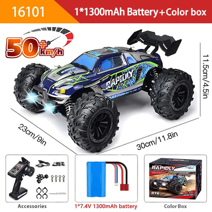 116 4WD RC Monster Truck - High Speed Drift Remote Control Car for Kids