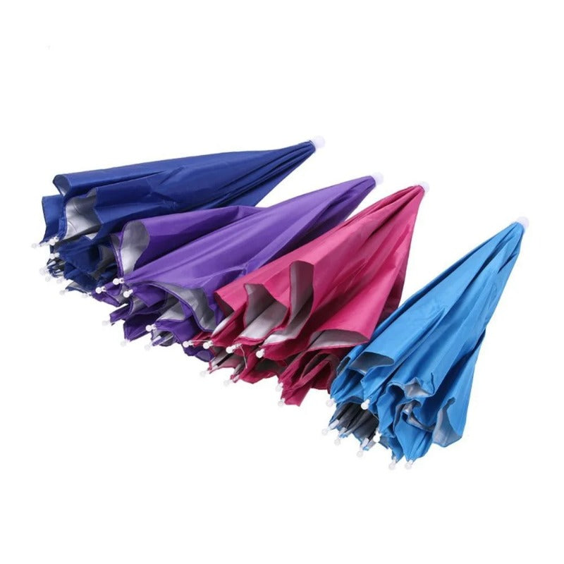 1PC Foldable Umbrella Hat Cap Headwear for Fishing Hiking Beach Camping Head Hats Outdoor