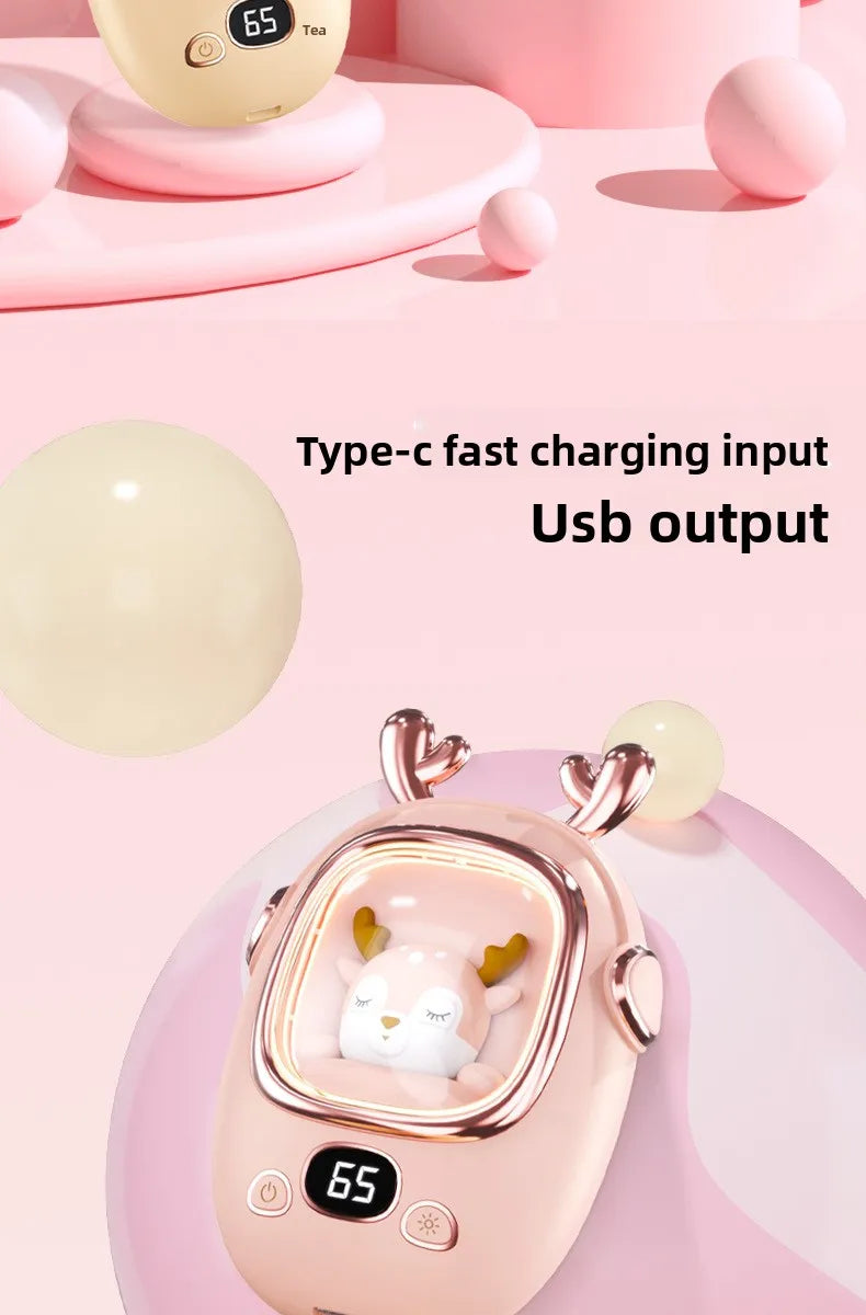 Cute Pet USB Electric Hand Warmer 3000mah Portable Mini Power Bank Winter Gift For Students Waterless Hot Water Bag