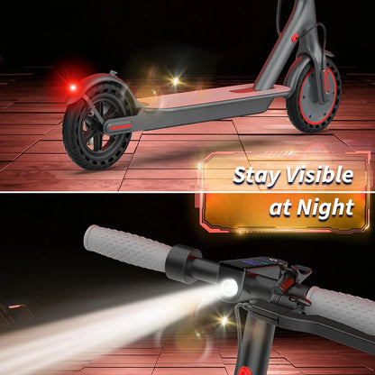 8.5inch Solid Tire Electric Scooter 10.5Ah 19mph Max Speed Smart APP Control 21miles Max Range Foldable E-Scooter for Adult