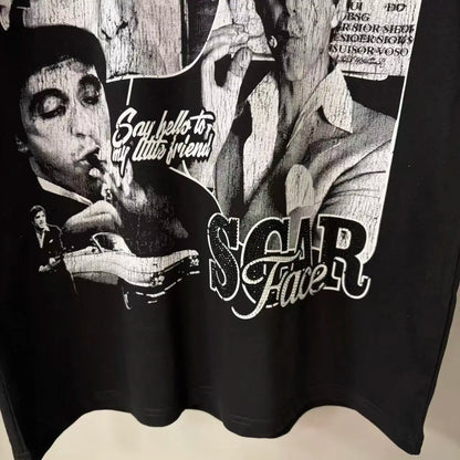 26SS Y2K High Quality American Retro Trendy Fashion Tops LIFE HUSTLERS 100% cotton large size loose Men's Women's T-Shirt