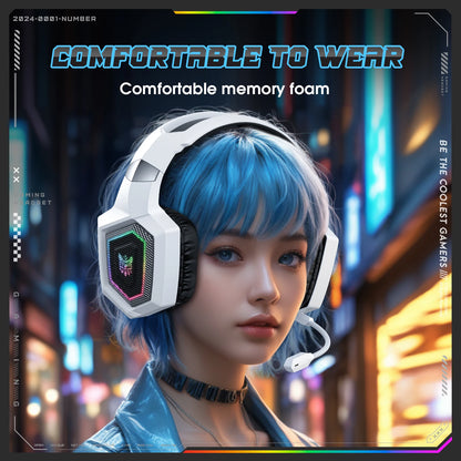 ONIKUMA 2.4GHz Wireless Gaming Headset For PS5 PS4 PC Mac Noise Cancelling Earphone Headset Gaming Headphone With Micr RGB Light