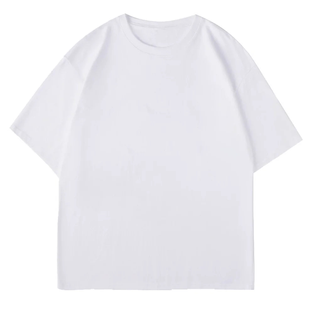 Organic Cotton T Shirt - Men's Solid Color Casual Crew Neck Tee Breathable