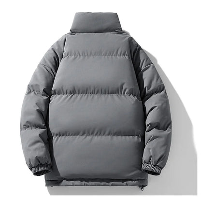8XL Puffer Jacket Men Thick Warm Parka Plus Size Quilted Jacket Solid Outwear Coats Loose Cotton-padded Men's Clothing Top
