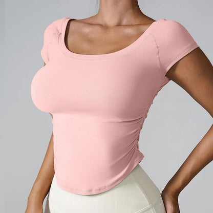Women Yoga Shirts - Plus Size Sportswear Top | Breathable Quick Dry Fitness Workout Shirt