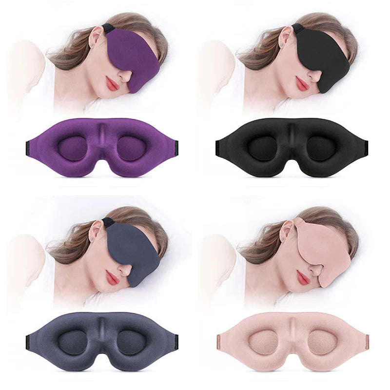 3D Sleeping Mask Block Out Light Sleep Mask For Eyes Soft Sleeping Aid Eye Mask for Travel Eyeshade Night Breathable Slaapmasker