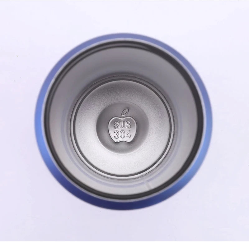 500ML 304 Stainless Steel Cola Can Thermos Custom LOGO Vacuum Cup Flask Portable Double Layers Straw Cup Water Bottle Mug