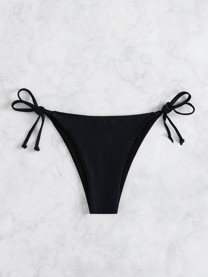 Swim trunks bikini solid color panties woman summer cool island resort beach spa