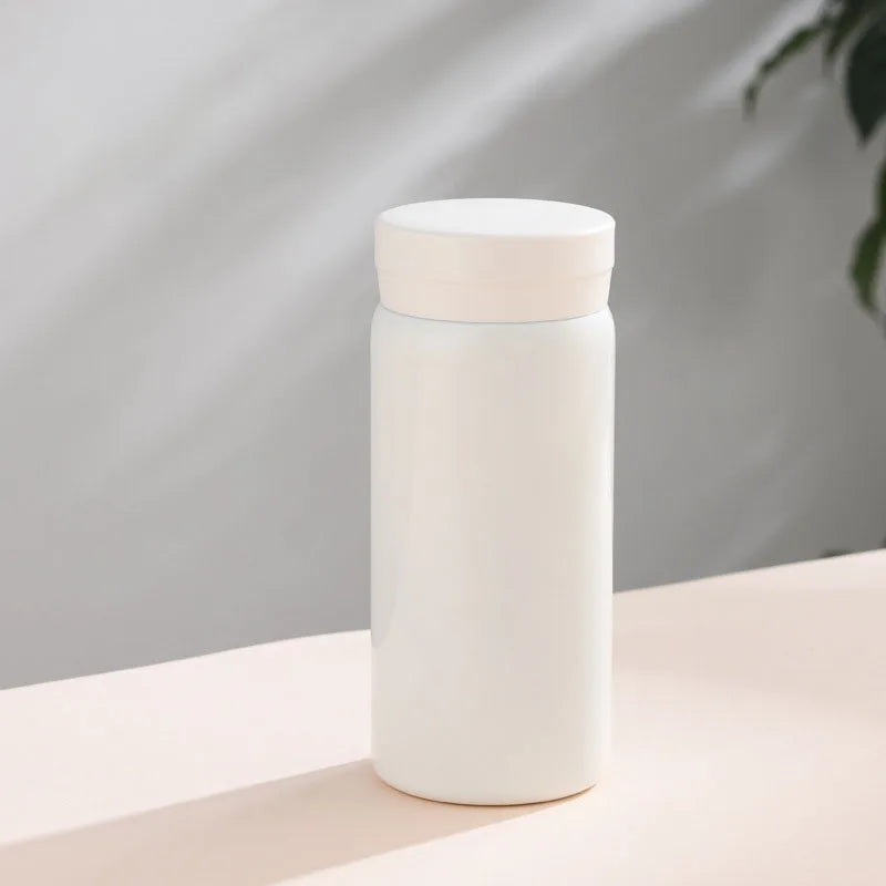 200ML/350ML Mini Thermos Cup Small Capacity Vacuum Flask Stainless Steel Pocket Cup Coffee Mug Kids Insulated Hot Water Bottle