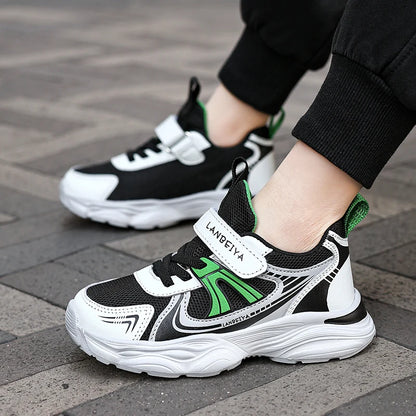 New Boy Girl Shoes Hot Selling Breathable Children Sneakers Comfort Soft Running Shoes Classic Simple Color Blocked Casual Shoes