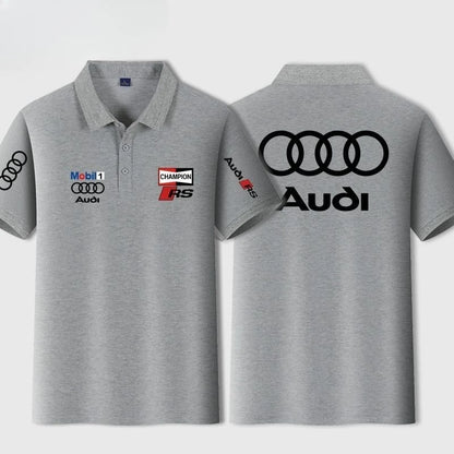 Audi RS T-Shirt - Men Polo Shirt Custom Printed Performance Car Apparel