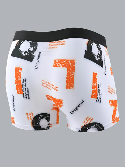 6 Pieces of Breathable and Soft Men's Boxer Shorts, Men's Sports Style Shorts, Stretchy and Comfortable, Men's Underwear, Perfect for Casual Style