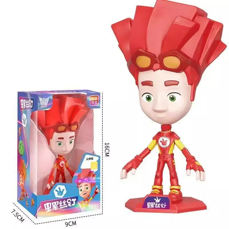 The Fixies Simka Nolik Fire Action Figure Transforming Toy with Storage Design Cartoon Figure Collection Toy Kid Birthday Gift