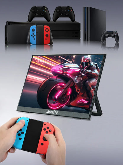 Portable Touch Monitor 16 Inch Gaming Screen - Matte HDR Portable Display with VESA Wall Mount