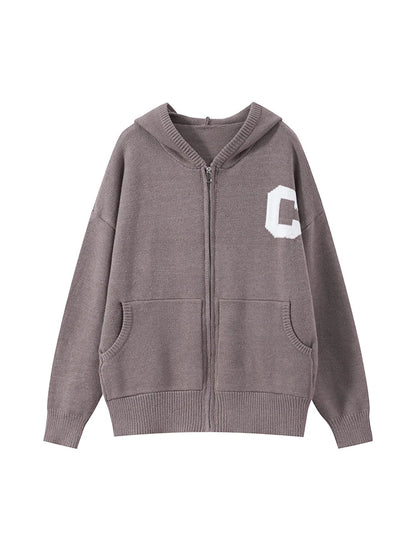 Jacket Tracksuit Two‑piece Set Knit Jacket Clothes Hooded Knit Woman Tracksuit Hooded Knit Coat Pants Trousers Women Clothes