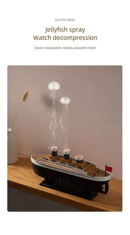 Ultrasonic Jellyfish Humidifier  Aroma Diffuser with Remote Control and Colorful Lighting