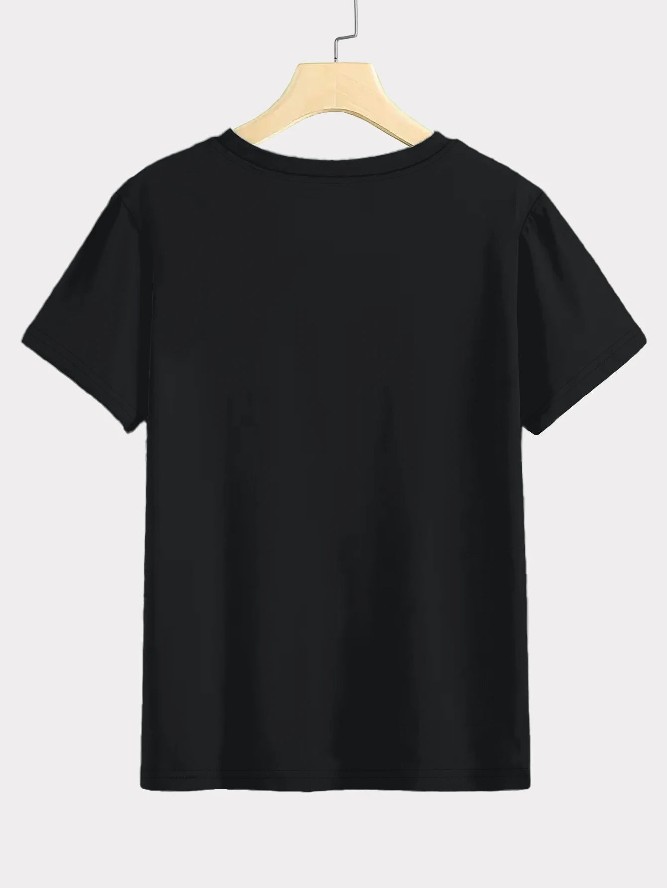 Plus Size T Shirt - Women's Casual Top With Pink Heart Print | Loose Fit Tee