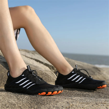 Men Water Shoes Beach Barefoot Swimming Surfing Seaside Aqua Shoes Upstream Wading Sneakers Gym Fitness Hiking Walking Footwear