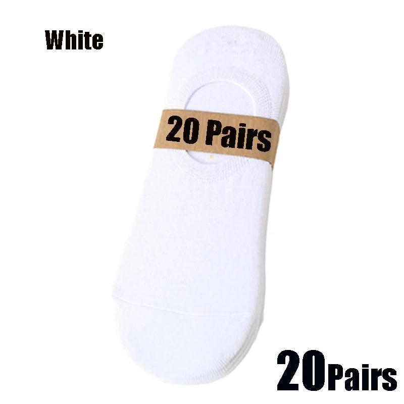 Invisible Boat Socks - Breathable No Show Socks For Men & Women, Soft Cotton Casual Plain