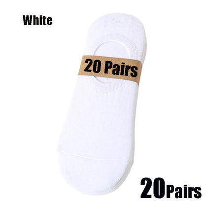 Invisible Boat Socks - Breathable No Show Socks For Men & Women, Soft Cotton Casual Plain
