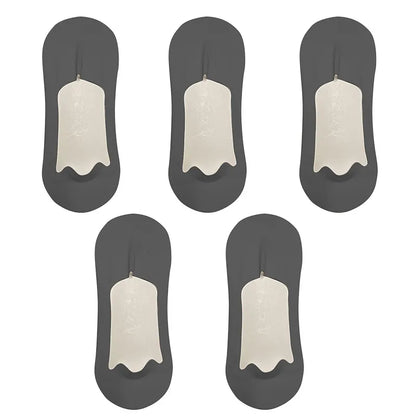 5pairs Men's Cotton Socks Summer Breathable Ultra-thin No Show Ice Silk Sock Silicone Non-slip Bottom Absorb Sweat Men Boat Sock