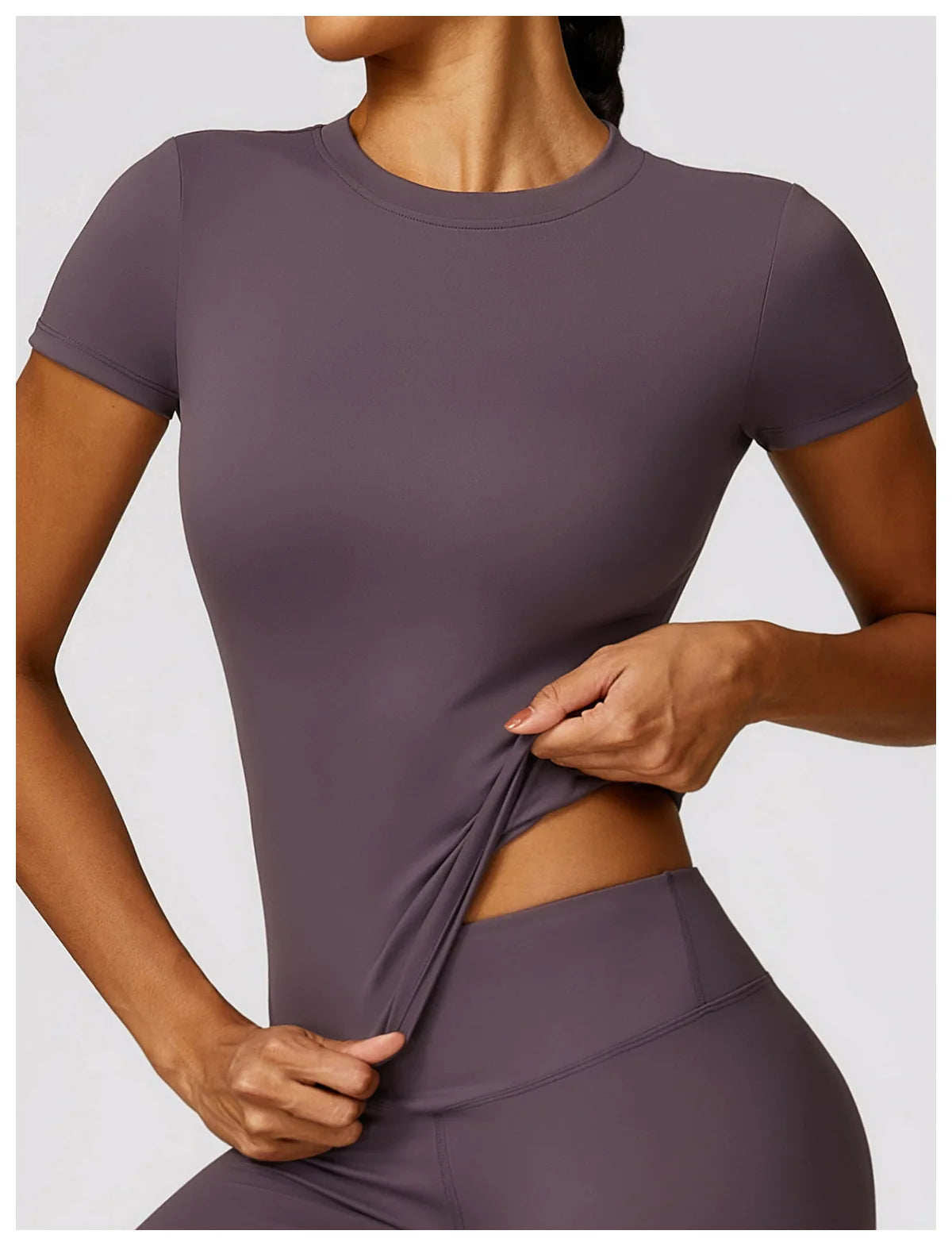 Women Yoga Top - Seamless Sport Shirt | Breathable Short Sleeve Gym Tee