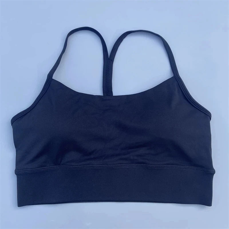 Women Fitness Sports Bra – Y-Line Straps High Strength Breathable Gym Top