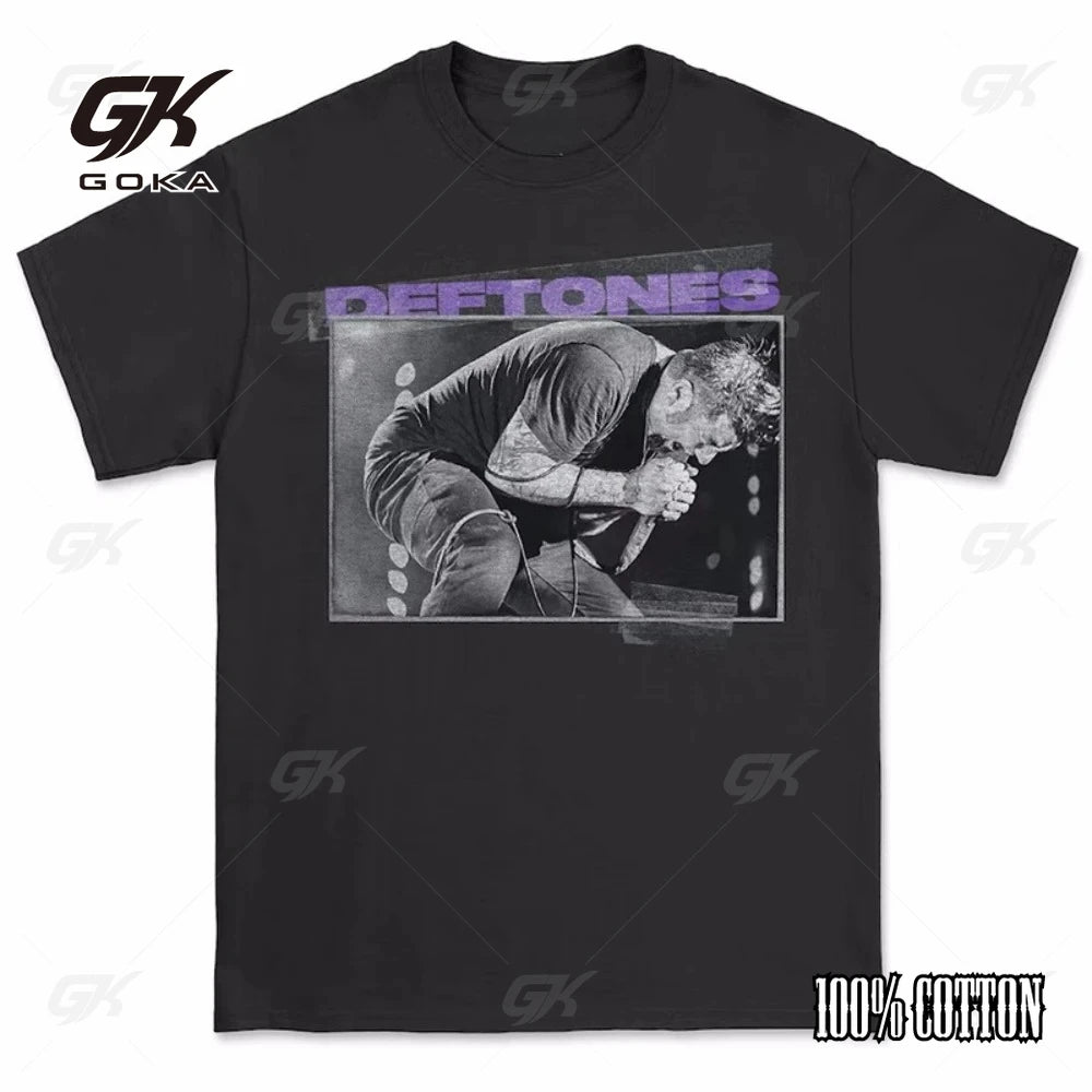 Deftones Cotton Singer Band T Shirt Men Women Hip Hop Rock Tee Fashion Short Sleeve T Shirt Summer Clothes T-shirts Tops