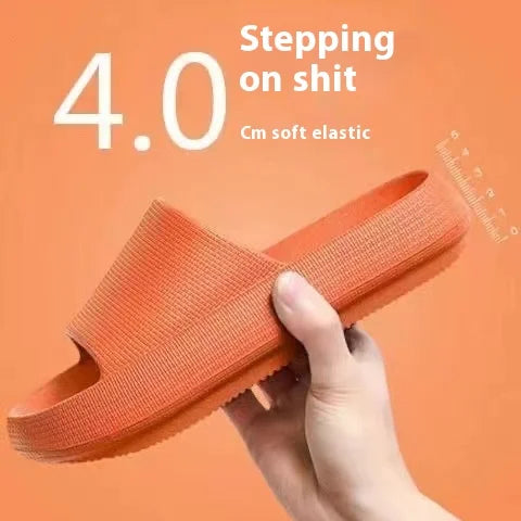 Eva's Simple Men's Slippers For Man Size 45 Poop Slippers. Wearing Soft-Soled Anti-Slip Shoes In Summer. And Women's Slippers