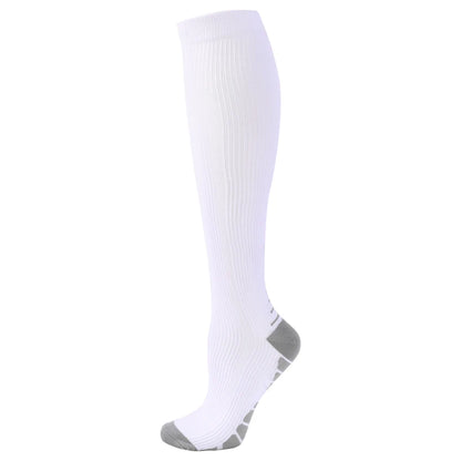 Compression Socks For Running & Sport - 20-30 mmHg Knee High Black Anti Fatigue