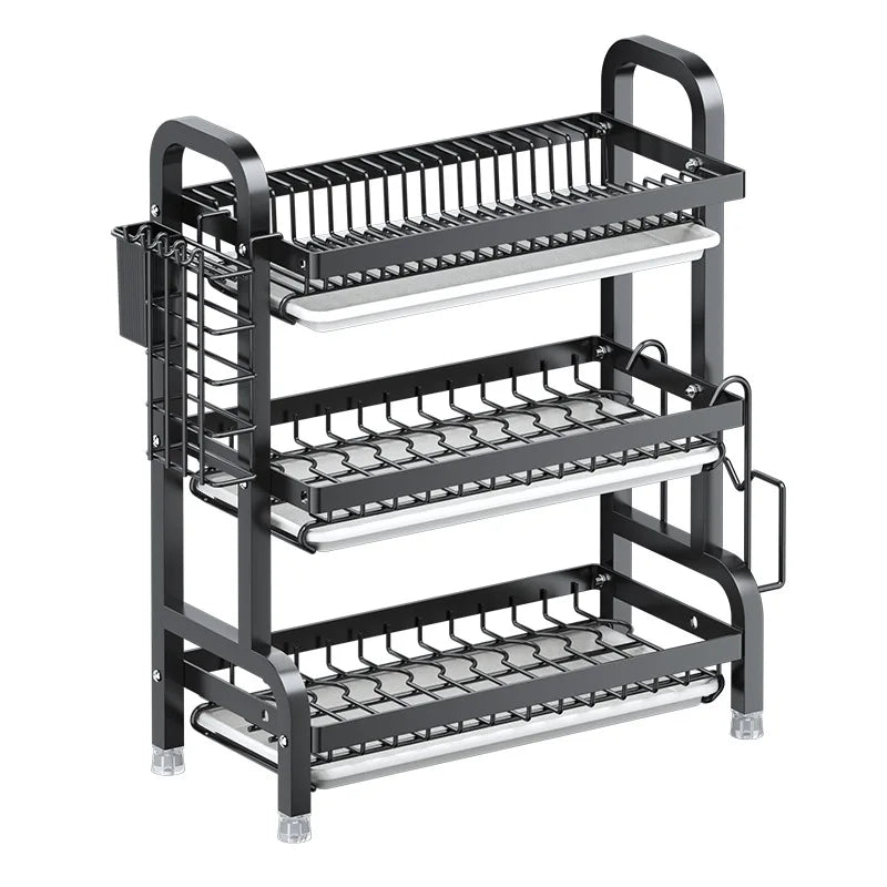 Multifunctional Kitchen Storage Rack - Bowl Dish  Chopstick Organizer - ZOOMNSTORE