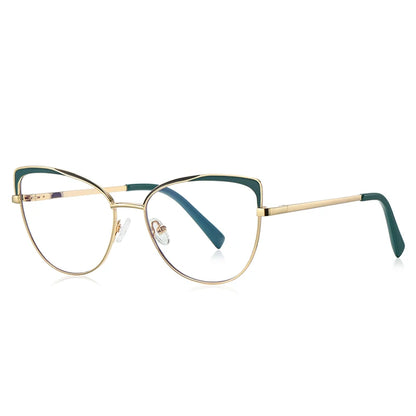 Photochromic Prescription Glasses Women Cat Eye Butterfly Frame Progressive Eyewear