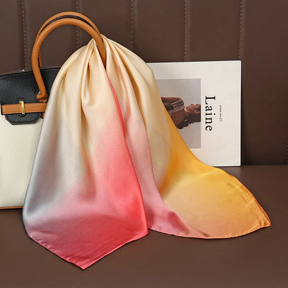 Luxury Satin Silk Scarf - Womens Fashion Shawl Hijab Neckerchief Bandana 2023