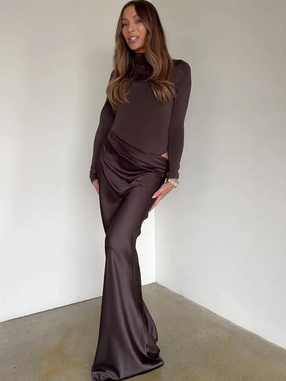 Sexy Black Maxi Dress - Women's Sleeveless High Waist Sheath Evening Gown
